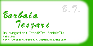 borbala teszari business card